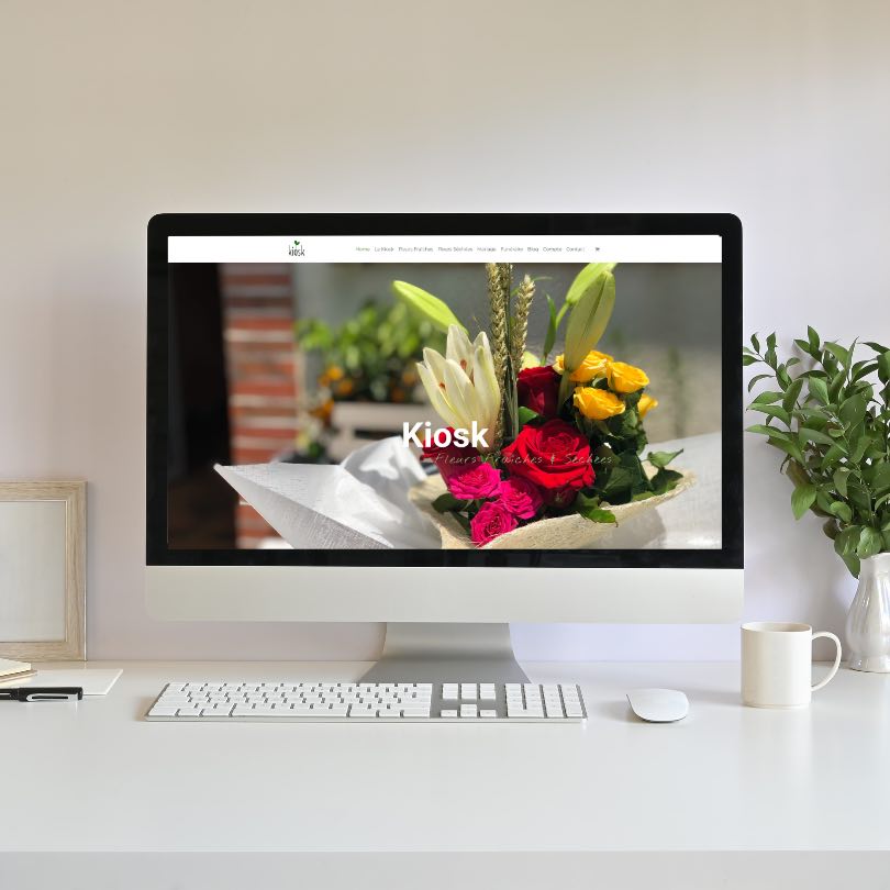 Gray and White Minimalist Desktop Mockup Instagram Post - 1